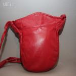Valódi bőr,piros,kényelmes,egyedi,igényes válltáska,átdobós táska -női